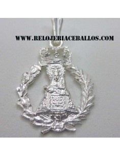 Virgen de Covadonga de plata con orla MVL-54