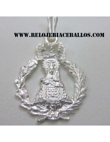 Virgen de Covadonga de plata con orla MVL-54