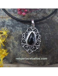 Colgante de Orfebrería y Azabache M-89