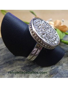 Anillo de Plata y Circonitas n 13