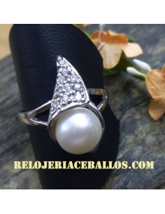 Anillo de Plata y Perla num 21