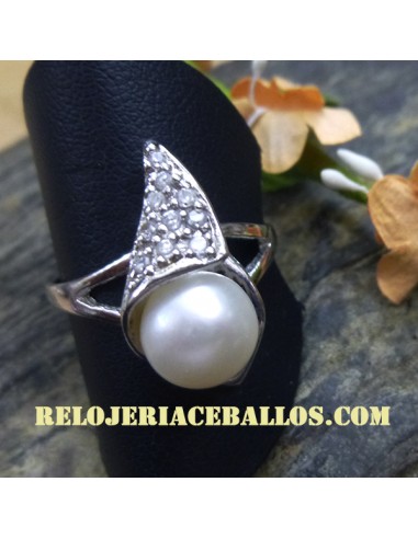 Anillo de Plata y Perla num 21