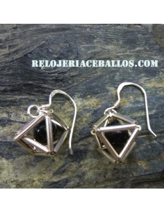 Pendientes Prisma con Azabache 99P 2