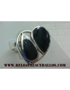 Sortija de plata y Azabache...