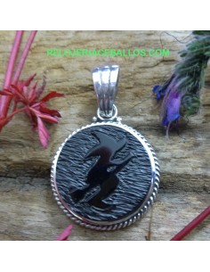 Colgante Artesano con Bruja CBR2