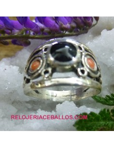 Anillo de plata con orfebrería A153