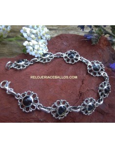 Pulsera de Azabache y Plata P24G