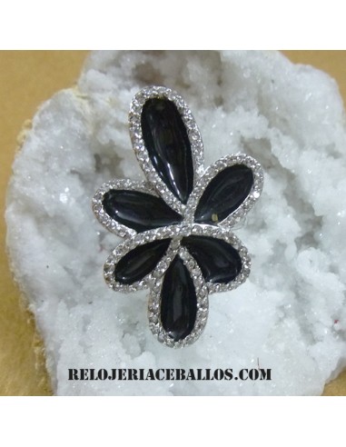 Sortija de Plata con Esmalte y Circonitas num 13