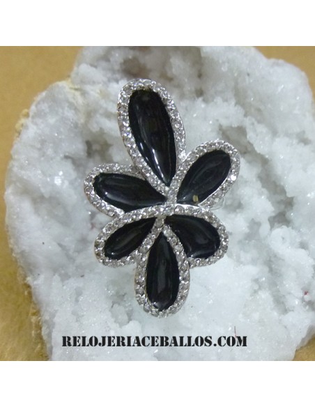 Sortija de Plata con Esmalte y Circonitas num 13