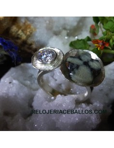 ZQ2 Anillo Combinado con Quiastolita