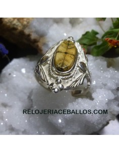 QS72 Anillo artesano con Quiastolita