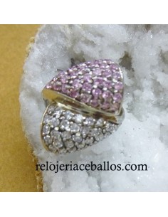 Anillo de Plata de ley con Circonitas  nº 12 2