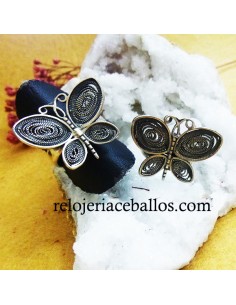 Anillo Mariposa de Plata HDF