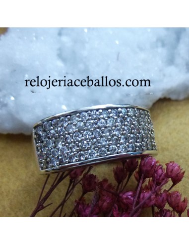 Anillo de Plata con Circonitas para Pedida nº 15