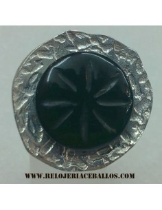 Azabache Sortija de Plata...