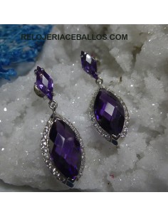 pendientes de plata de ley ref 5998