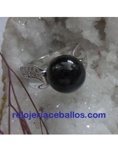 Anillo Pedrería y Bola de Azabache APB2