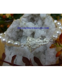 Pulsera de Perlas con Medalla PSL
