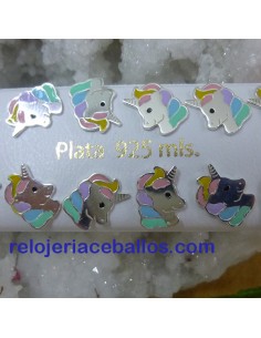 Unicornio Pendiente de plata PUC