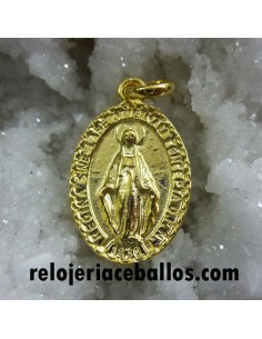 Medalla Milagrosa de Plata y Chapado 6617