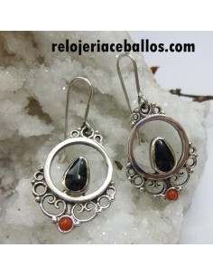 Pendientes Artesanos con Azabache S53