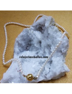Collar de Perla Cultivada y Cierre Oro APAU 2