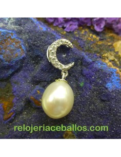 Colgante Luna con Perla 603-90