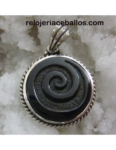 Espiral tallada en Azabache ESPA1