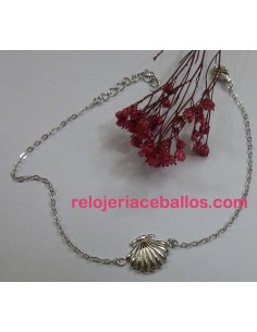 Pulsera de Plata con Concha de Santiago 151-68