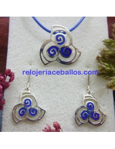 EF114P Pendientes de plata con esmalte 2