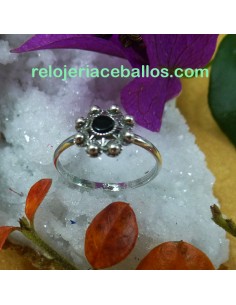 Anillo artesano con Azabache R1009