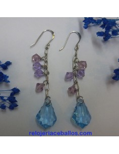 Pendientes de cristal PCF