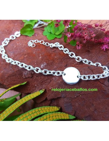 PM12 Pulsera con chapa de plata